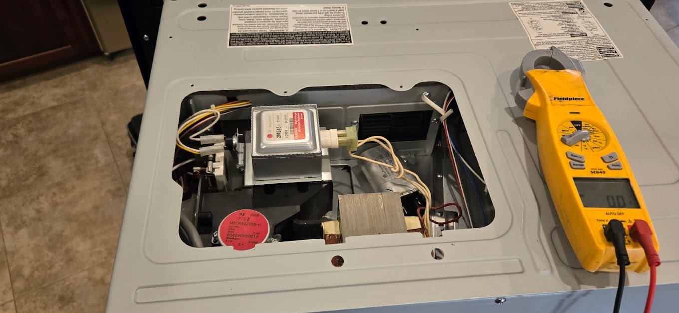 Appliance diagnostics and electrical testing